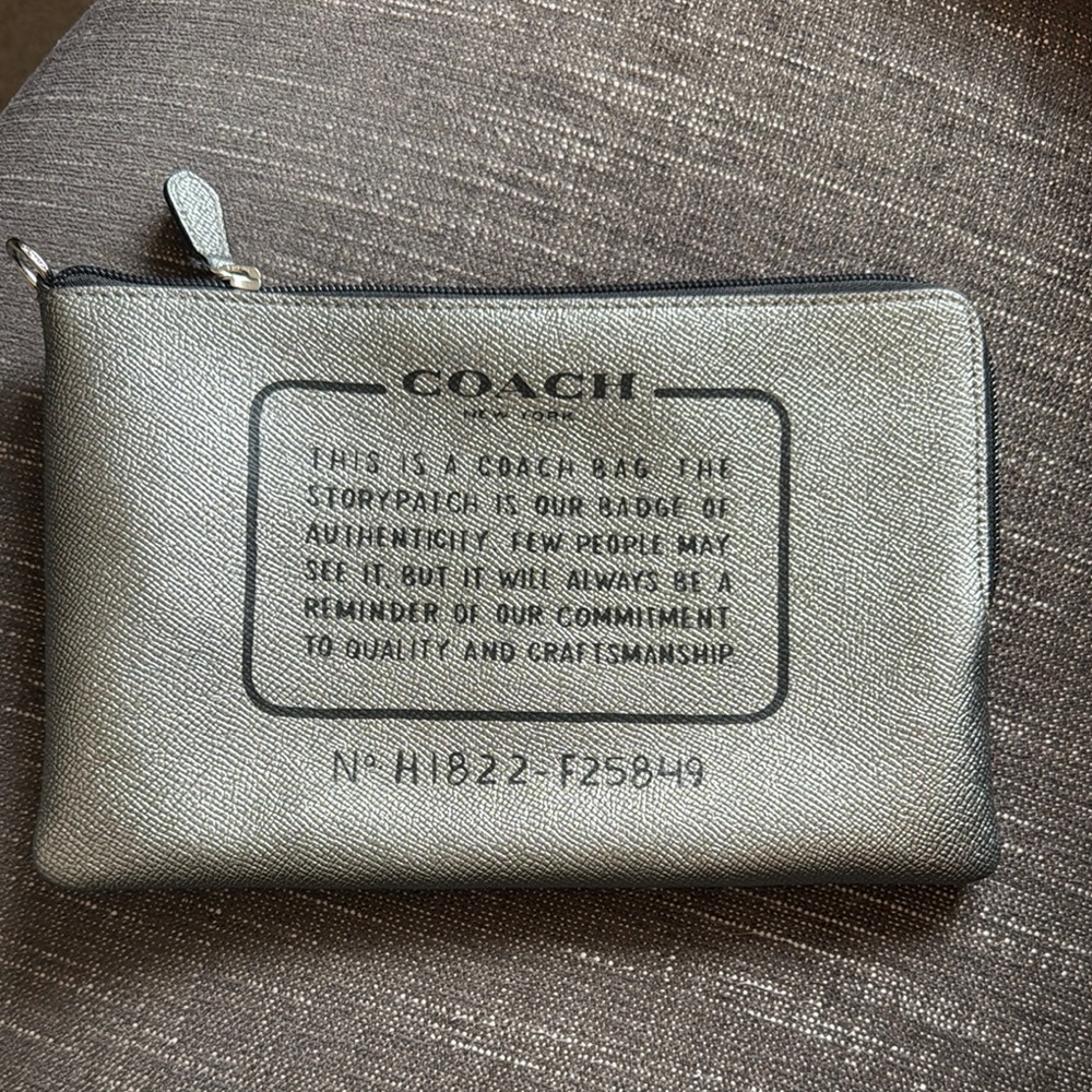 Coach Silver Wristlet